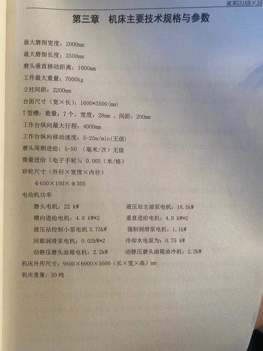 全新威海华东2305数控龙门导轨磨