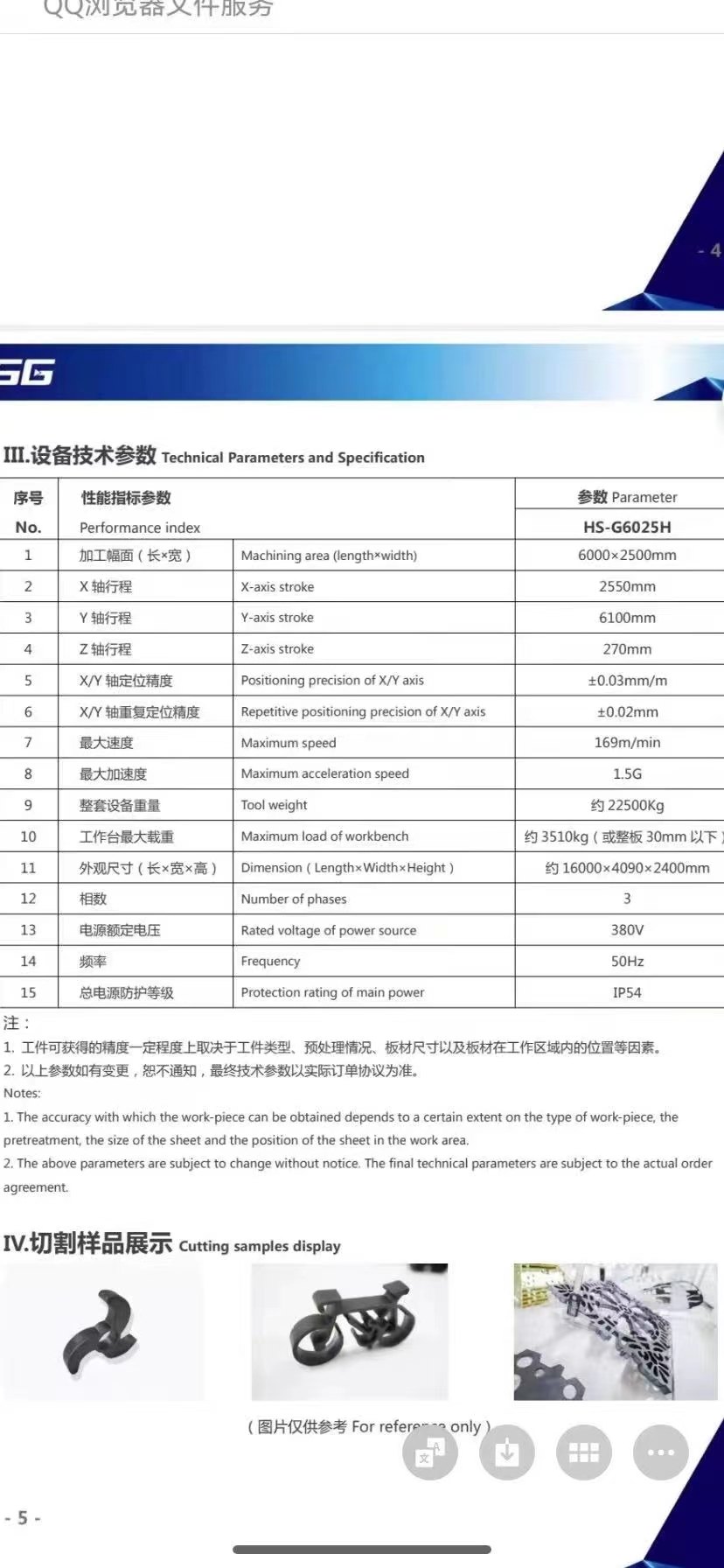 出售：2020年广东宏山6000瓦激光切割机一台