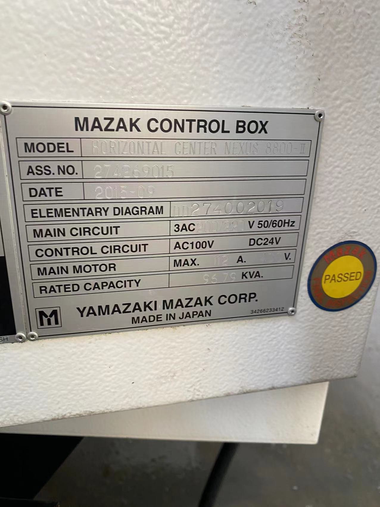 出售：原装日本山崎马扎克8800双工位卧式加工中心