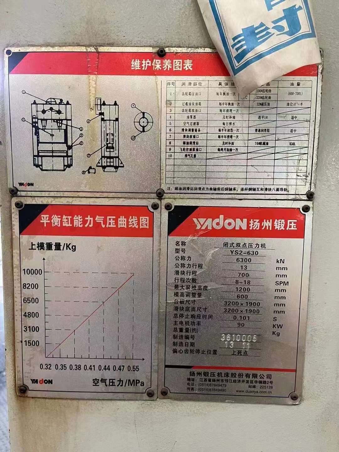 出售扬锻2430吨冲压线（1000-630-400-400）