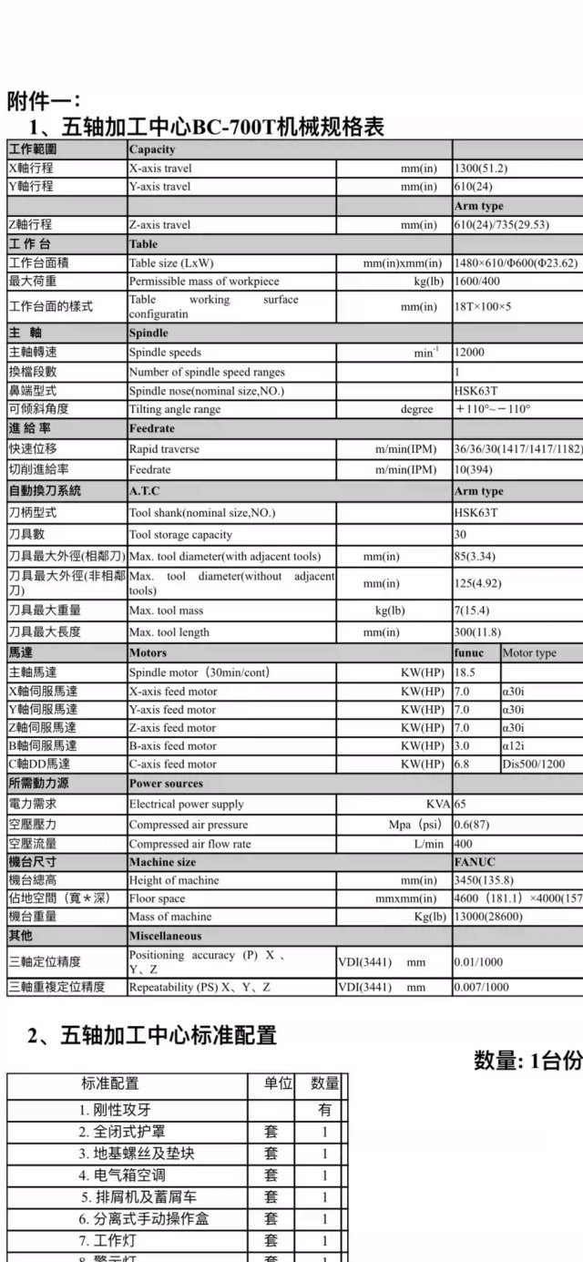 台湾丽伟五轴