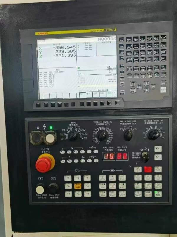 乔地1370加工中心2021年 出厂发那科OI-MF Plus系统三.