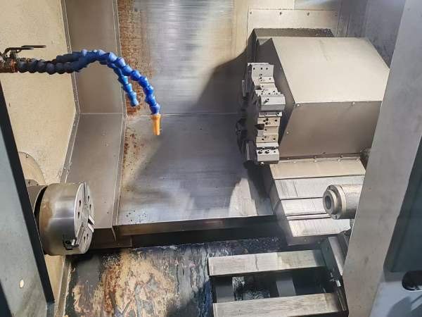 富阳工厂拿下重型精品铁正50线规刀塔机一台，铁正系统.