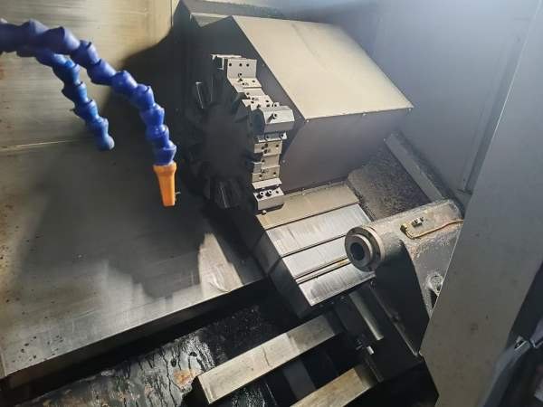 富阳工厂拿下重型精品铁正50线规刀塔机一台，铁正系统.