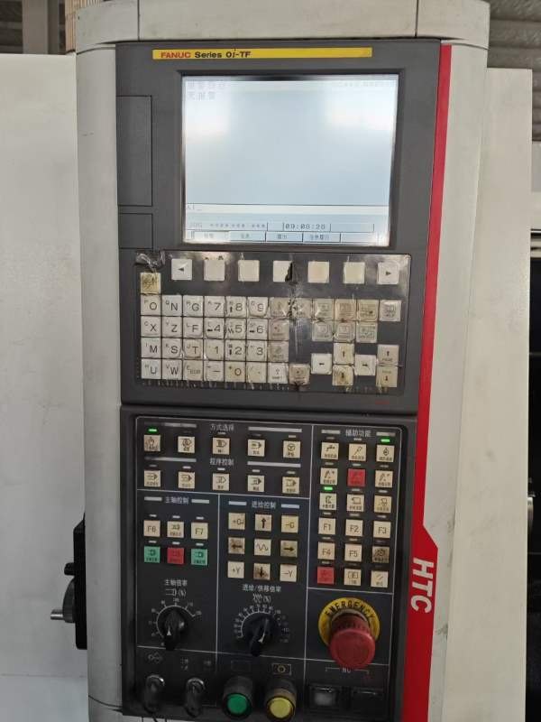 2019年沈阳HTC3630数控斜轨车，发那克0i-TF系统，8寸.