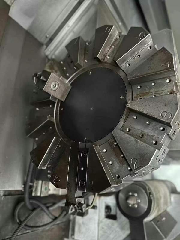 两台云南精机CK500/1500斜轨数控车床.发那科TF系统.10.