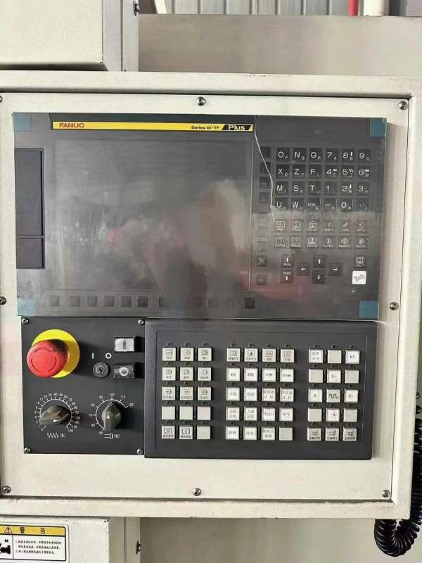 两台云南精机CK500/1500斜轨数控车床.发那科TF系统.10.