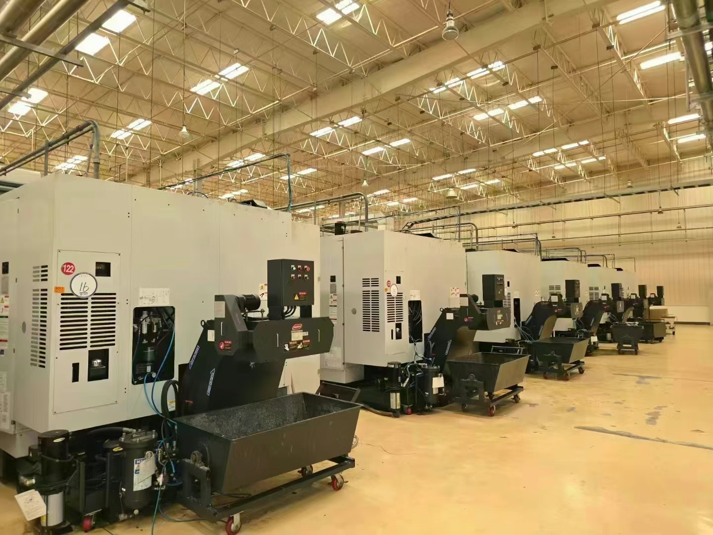 同款11台 韩国原装斗山HP5500卧式加工中心 三轴行程80.