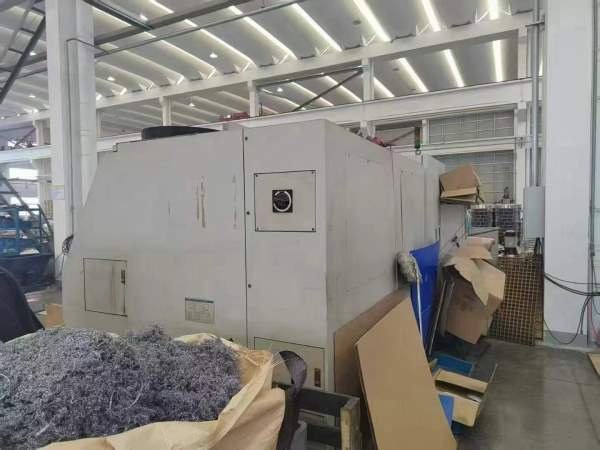 沈阳HTC54100重型数控车床，接电干活，12寸卡盘，加工.