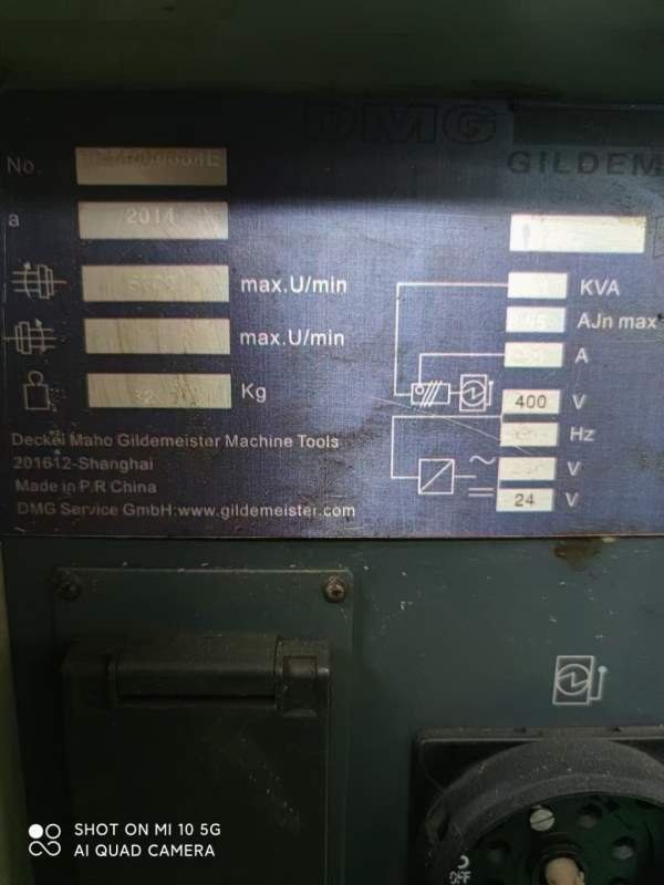 德玛吉310车铣中心，8寸卡盘线规，加工长度500，送动.