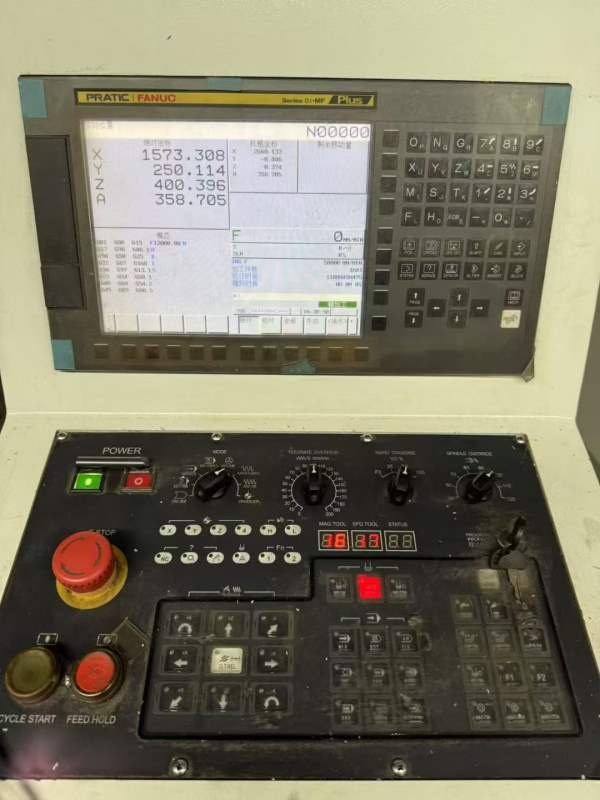 工厂在位处理重型普拉迪4500材型加工中心，发那科m f .