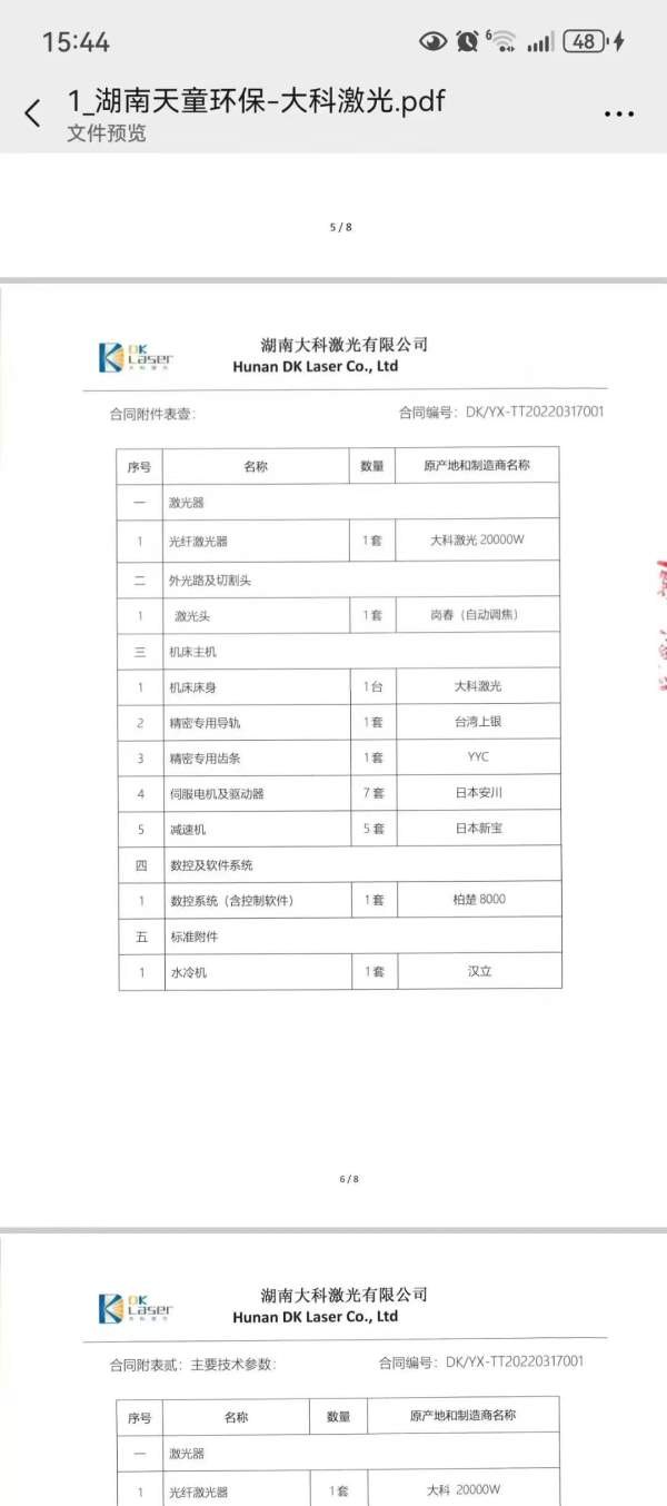 出售：20000W大科激光。型号：DK6025D-20000W，功率：.
