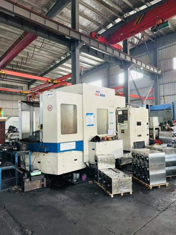 韩国原装进口斗山ACE-HM800双工位卧式加工中心，整体.