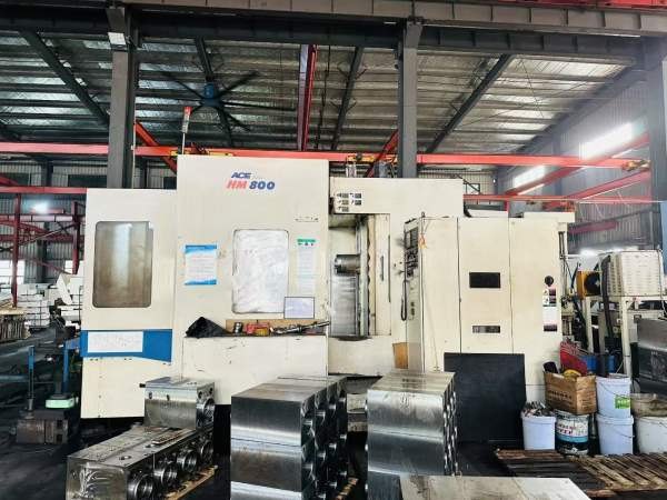 韩国原装进口斗山ACE-HM800双工位卧式加工中心，整体.