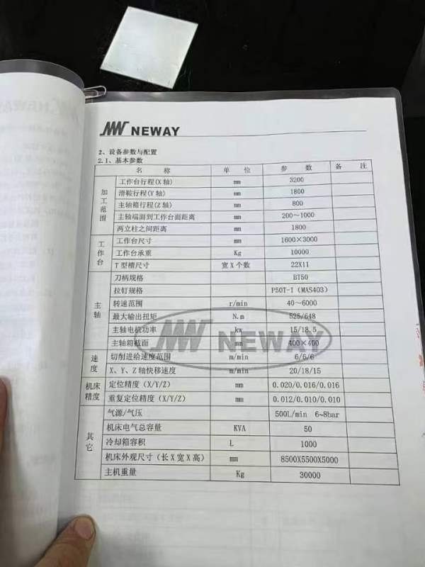 苏州纽威PM1630HA顶配龙门加工中心发那科32i高配系统.
