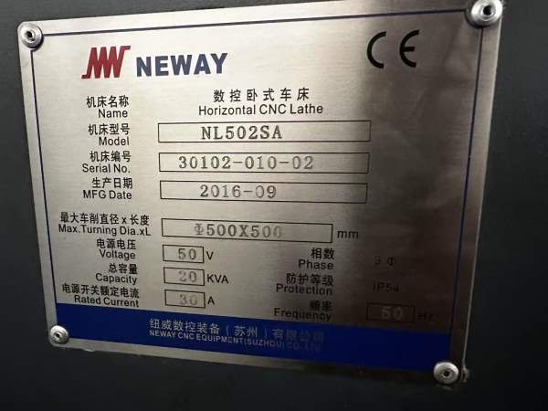同款两台纽威502。10寸卡盘硬轨机。