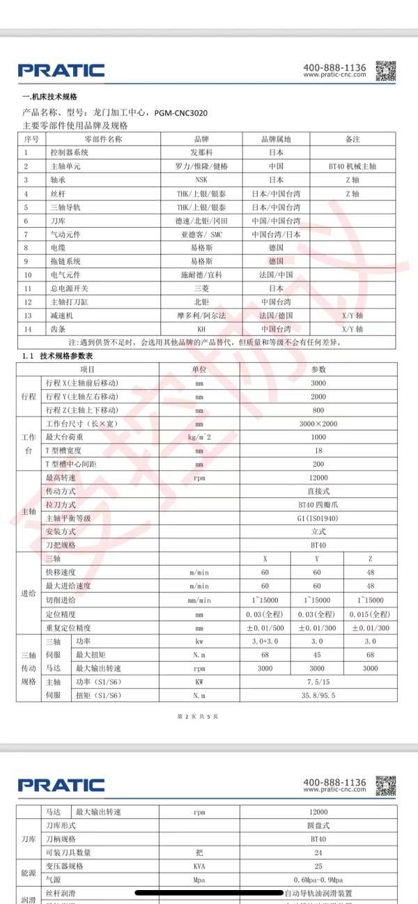 刚刚拿下同款4台国内一线品牌普拉迪3020数控龙门、有.