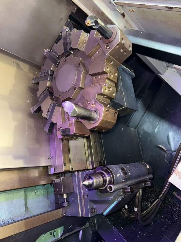 2台韩国斗山PUMA3050斜轨刀塔机，发那科系统，回转直.
