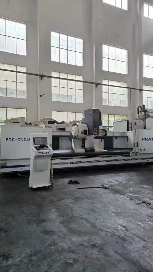2021年7月出厂，普拉迪PDC4500型材加工中心，全铸件床.