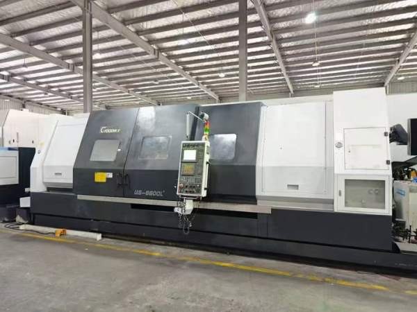 台湾原装程泰重型数控车床GS-6600L2，旋转直径1100mm.