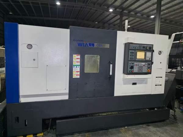 韩国威亚L300A高刚性硬轨数控车床系统；发那科oi-TF，.