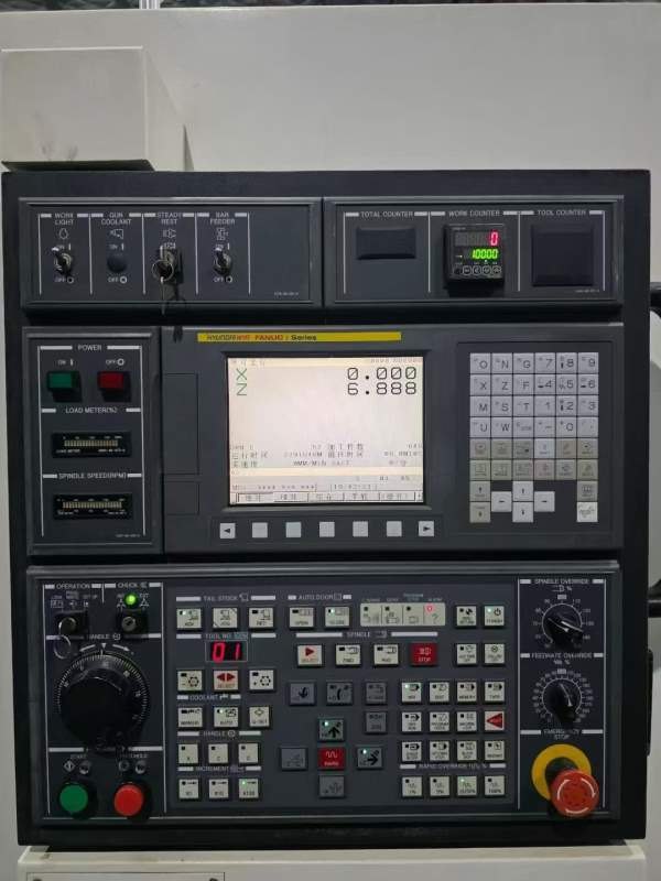 韩国威亚L300A高刚性硬轨数控车床系统；发那科oi-TF，.