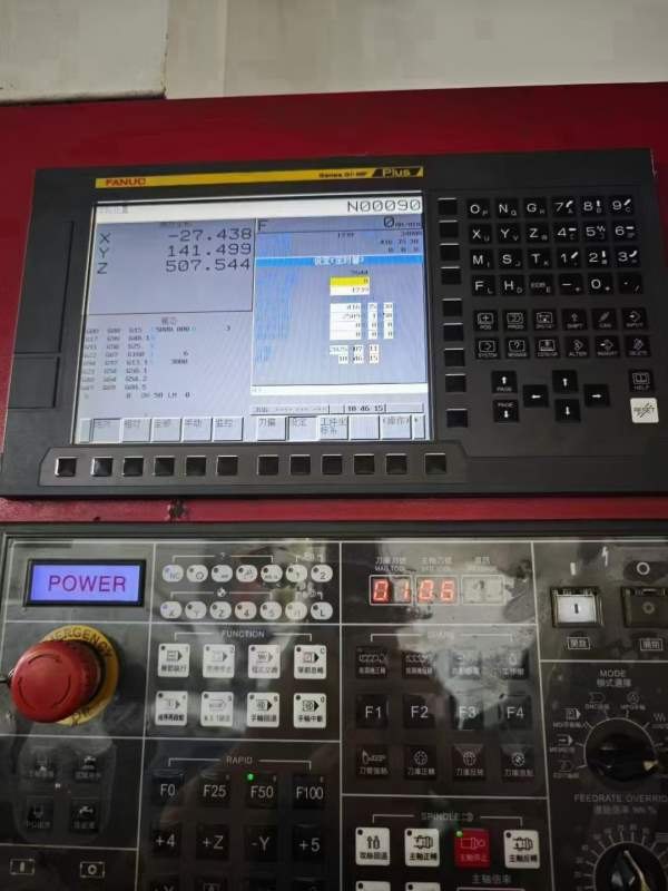 乔锋1680加工中心，三轴线轨，bt50主轴，带刀库，油冷.
