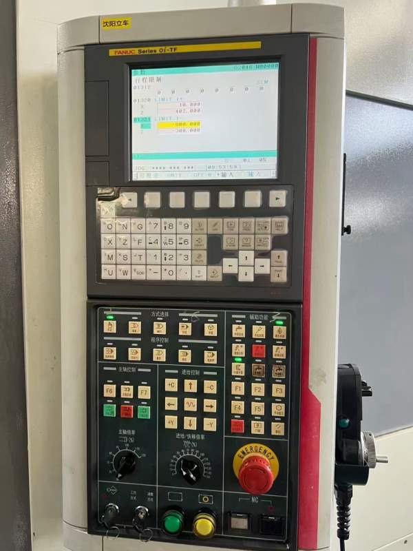 沈阳V6数控立车，发那科MF系统，埃尔法1包，液压卡盘2.