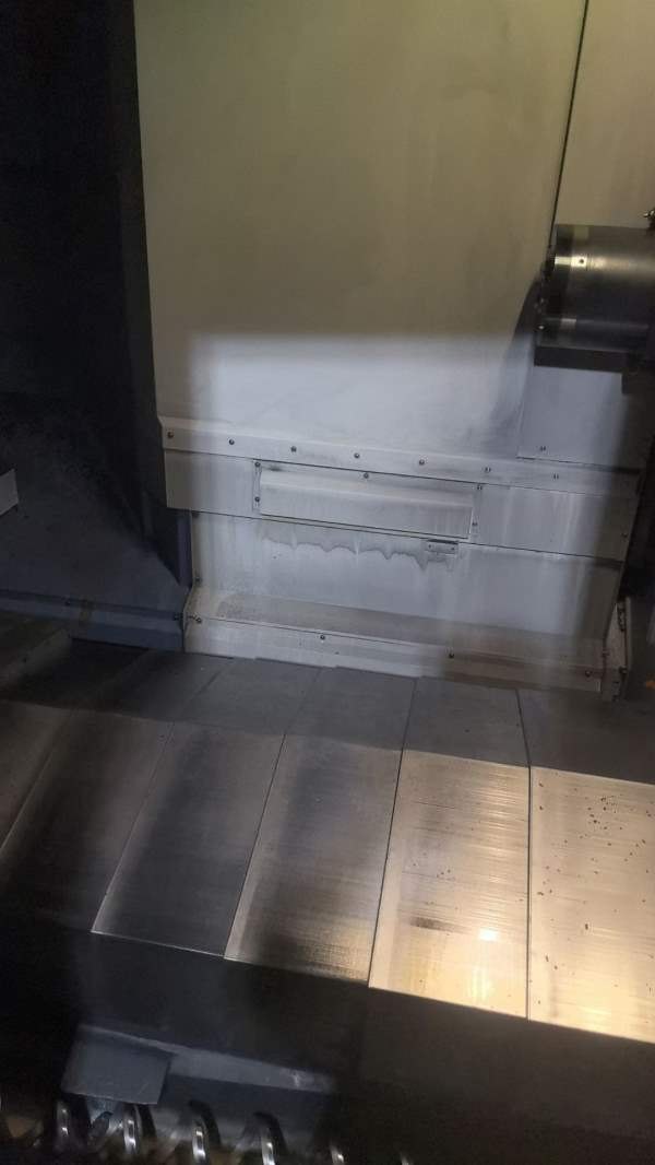 韩国斗山800卧加，NHP-8005卧式双工位加工中心，2024.