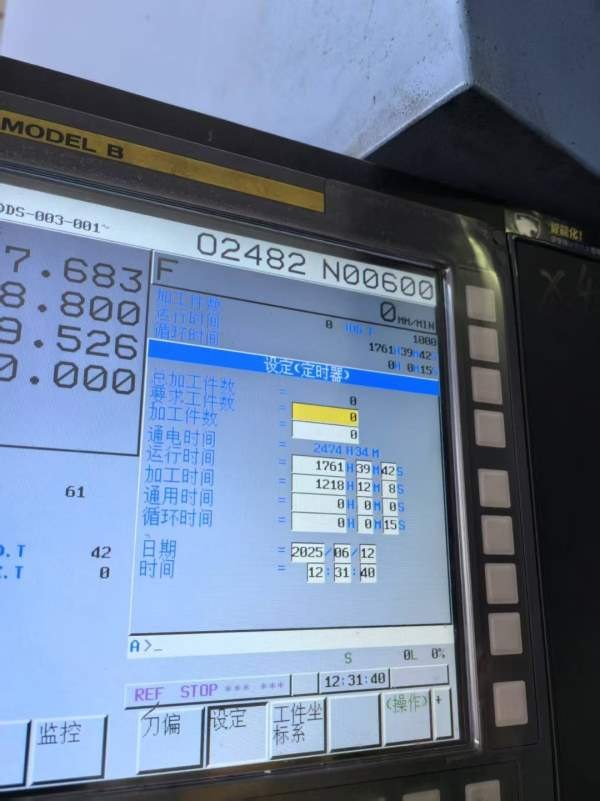 韩国斗山800卧加，NHP-8005卧式双工位加工中心，2024.