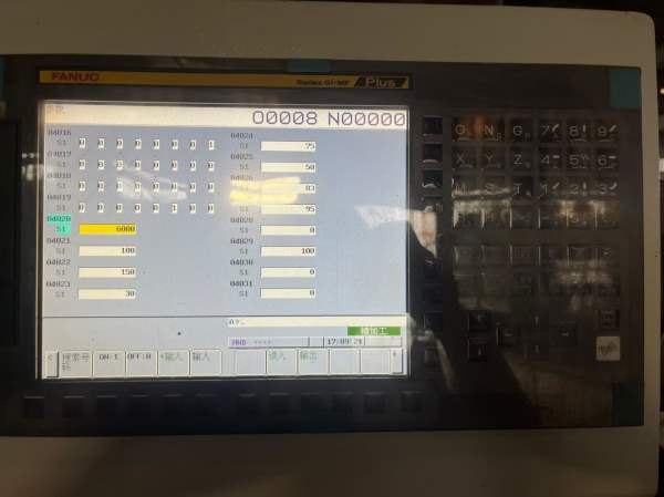 国盛6038RHZ轴方滑枕结构发那科mf-plus1包bt50齿轮头.