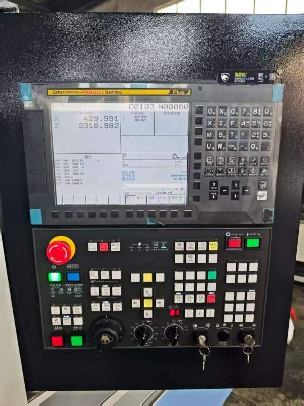 2025年斗山迪恩LYNX305数控车床、发那科Plus系统、10.