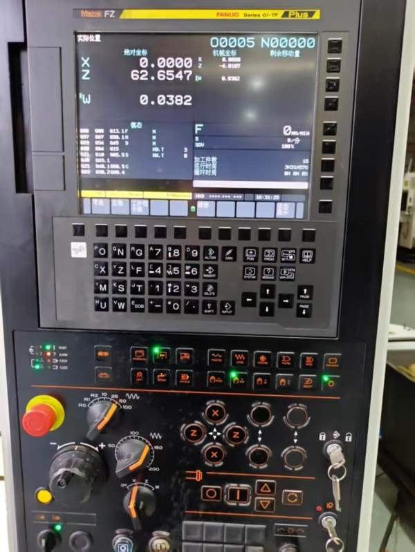 新到一台2022年马扎克QTE-200L数控车床，发那科OI-TFP.