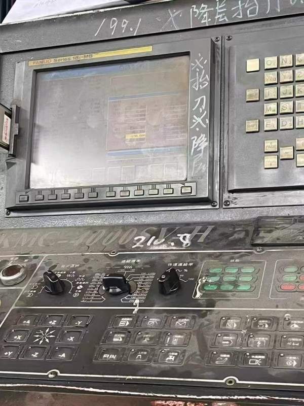 在位出售4米台湾高明数控龙门、发那科18i-MB系统、三.