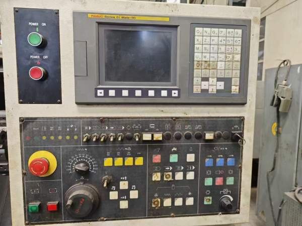 两台大连斜车，发那科系统，回转直径500，长度300，带.