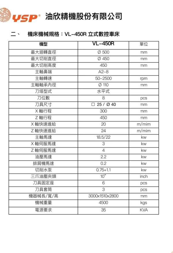 同款两台油欣450数控立车。