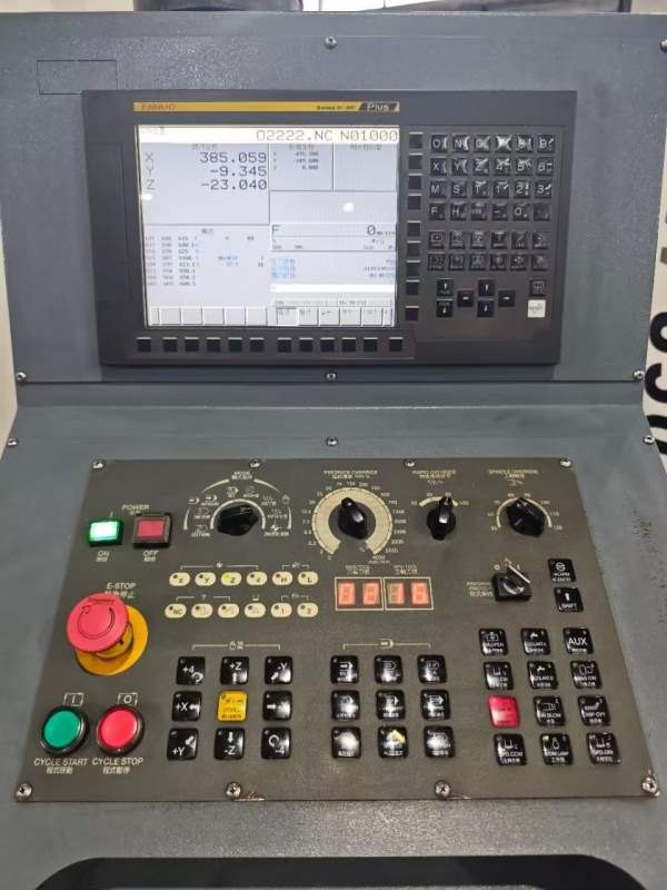 刚刚到货一台台湾原装颖汉1000加工中心，发那科MF PIU.