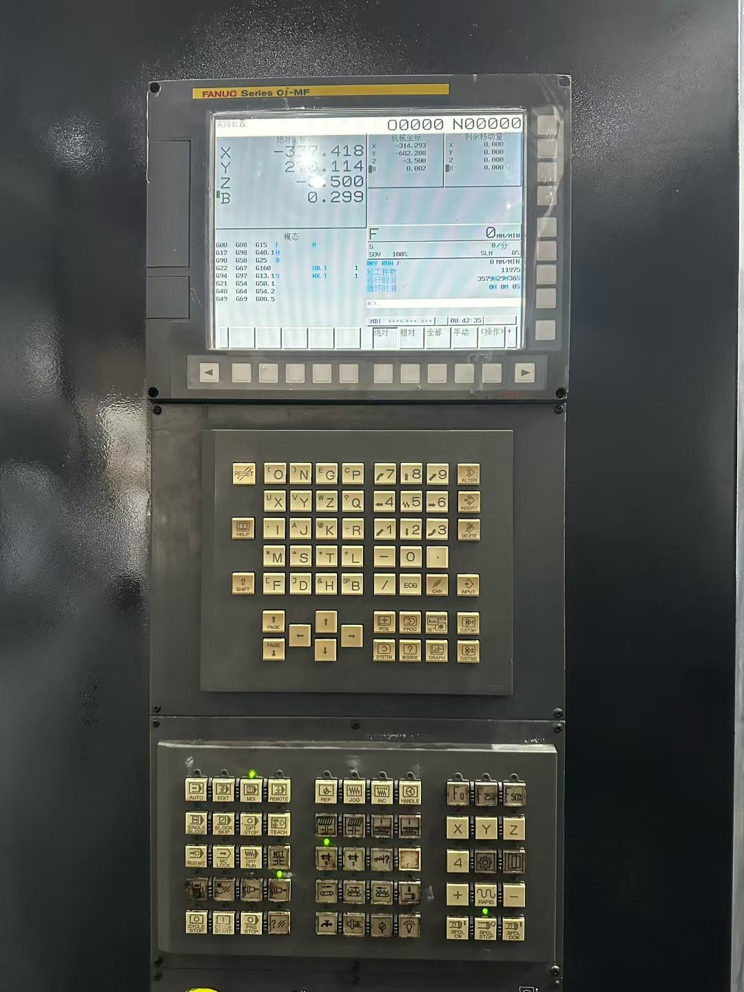 沈阳800双工位卧加，正T床身，2018年出厂，法纳克MF系.