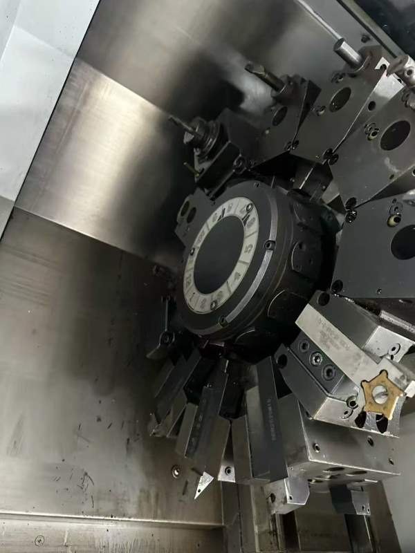 台湾程泰双主轴车铣复合 带送料机