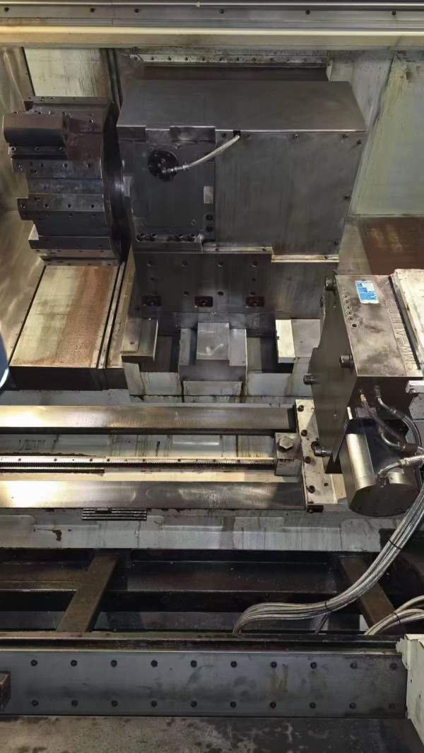 台湾原装立仲CNC-S50/3M超大型重切削数控车床，24寸双.