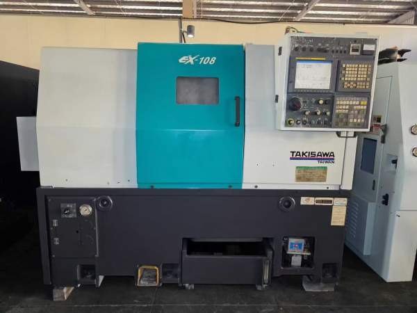 台湾原装泷泽108数控车床，8寸卡盘，12工位刀塔。