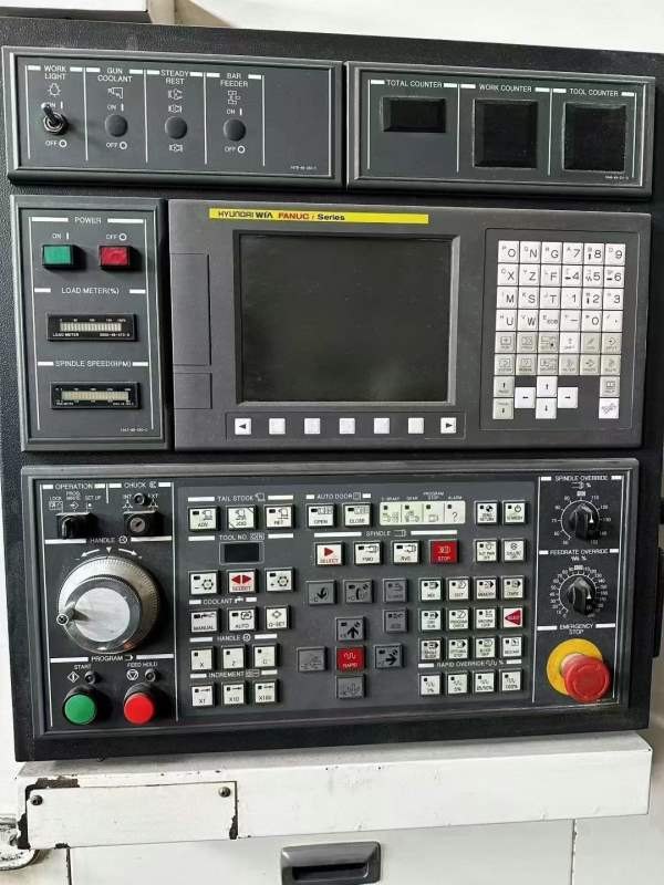 韩国原装威亚300C，15寸液压卡盘，12工位刀塔，带尾座.