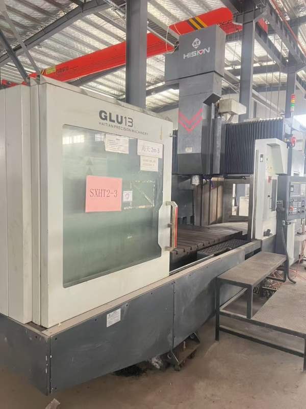 西安工厂海天GLU13两米龙门，工作台，三轴线规，主轴B.