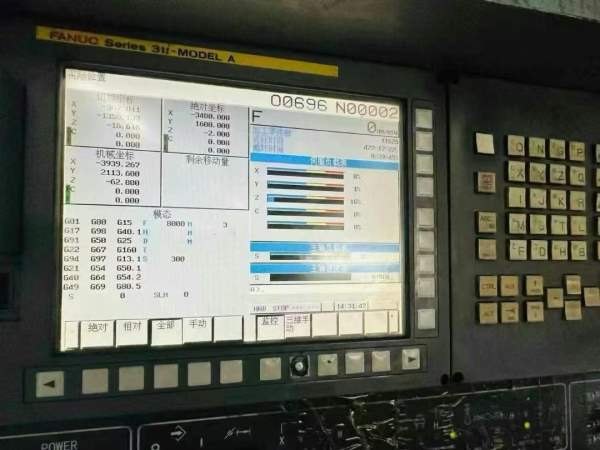 同款三台海天4032G五面体龙门型号：HTM-30GR（发那科3.