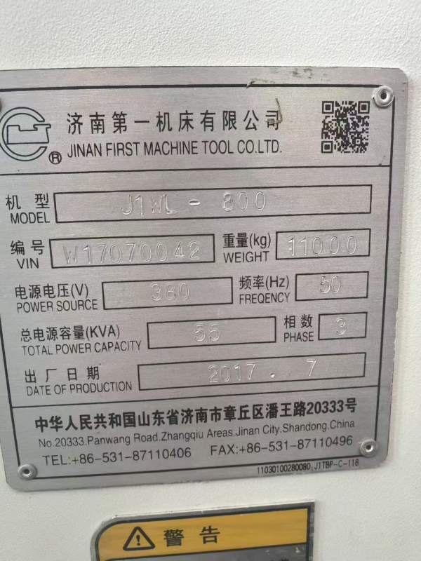 济南一机J1WL-800轮毂数控车床法那克oi-TF系统回转直.