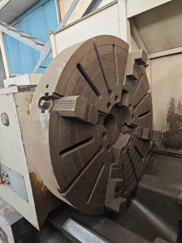 普林森.5米数控车，1米直径四爪卡盘，750导轨，300直.