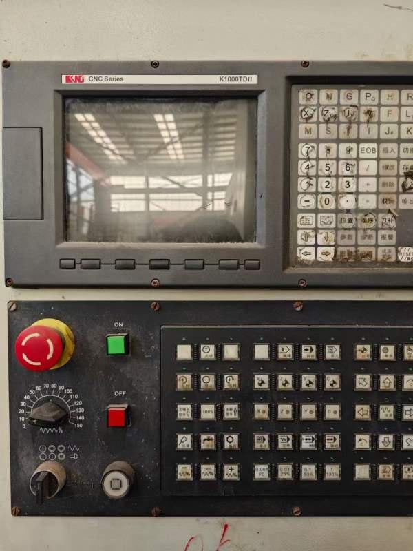 普林森.5米数控车，1米直径四爪卡盘，750导轨，300直.