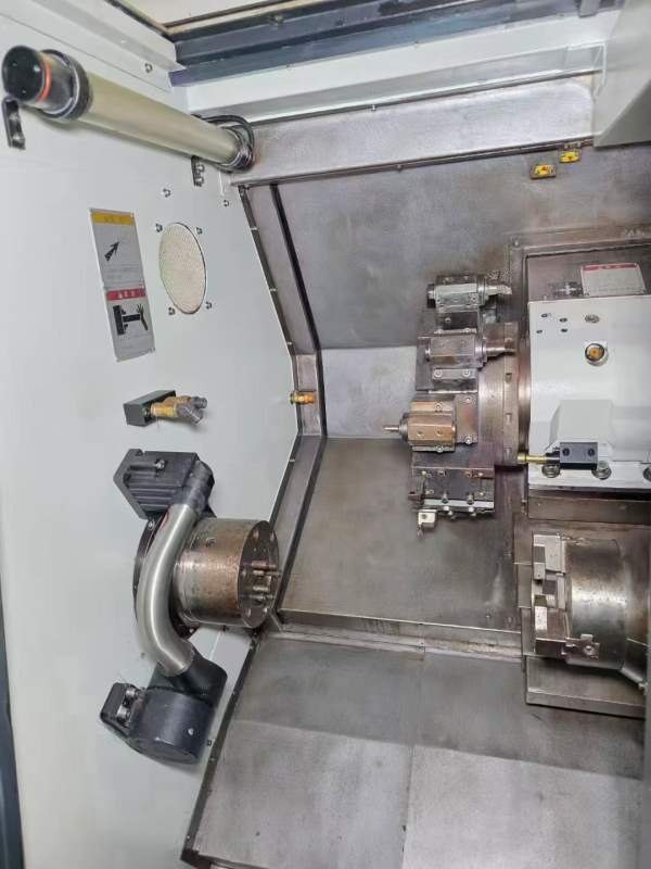 台湾原装友佳双主轴数控车床FTC-350S，同款3台，配8寸.