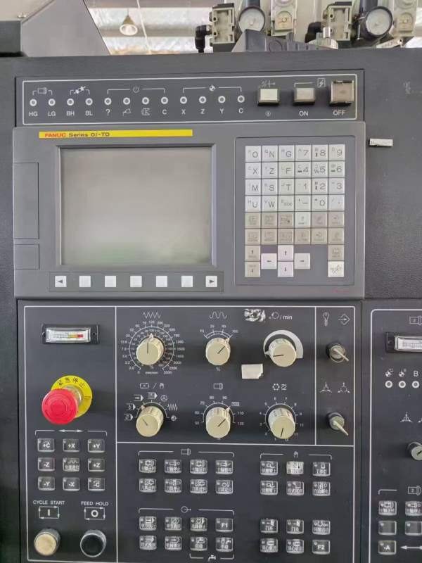 台湾原装友佳双主轴数控车床FTC-350S，同款3台，配8寸.