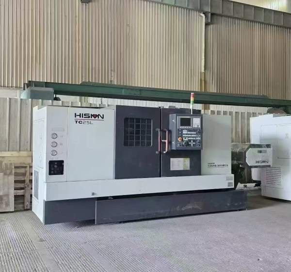 海天HTM-TC25L斜轨数控车12寸卡盘，12工位刀塔加工长.